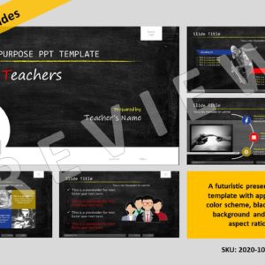 CHALKBOARD & BRIGHT COLORS Multipurpose PowerPoint Template