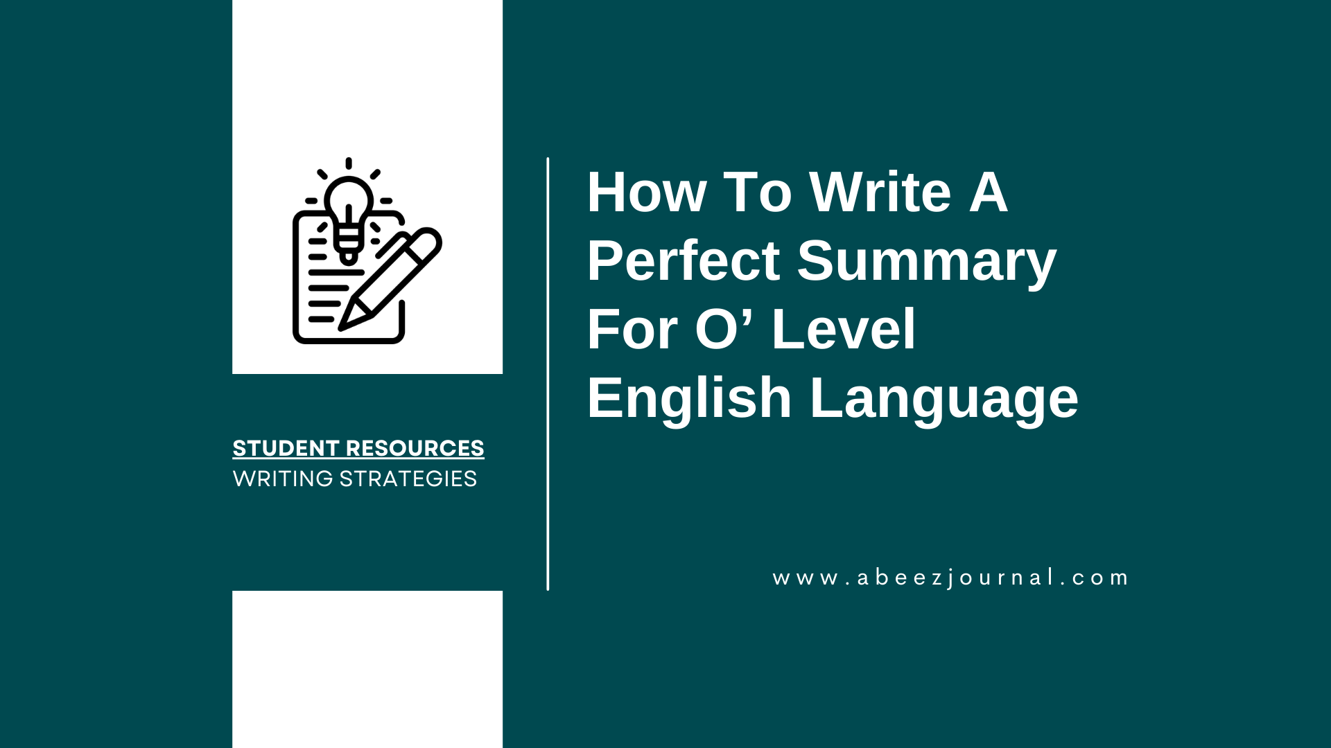 how to begin a summary